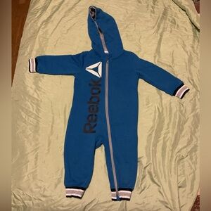 Reebok Teal Hooded Kids Footie